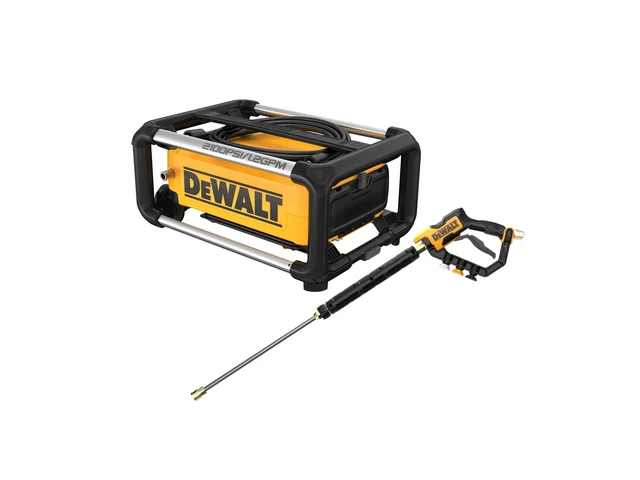 DEWALT DWPW2100 2100 PSI Jobsite Electric Pressure Washer w/ Internal Hose & Wand Storage